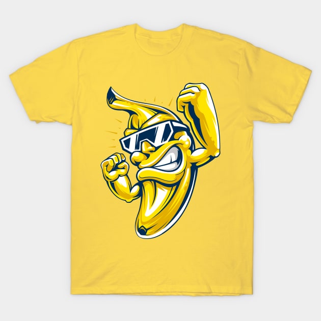 Cool Dude Banana T-Shirt by Starquake